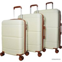 Чемодан-спиннер Mironpan 77065 76 см (молочный)