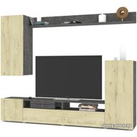 Горка Modern Мальта (камень темный/ирландский дуб)