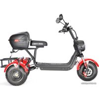 Электроскутер White Siberia Trike Mini 1500W (красный)