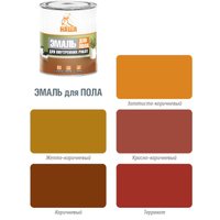 Эмаль Кубанские краски Наша для пола 1.8 кг (золотисто-коричневый)