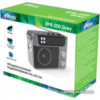 Радиоприемник Ritmix RPR-200 (серый)