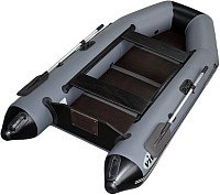 Моторная лодка Vivax Т280 с полом-книгой (без киля, серый/черный)