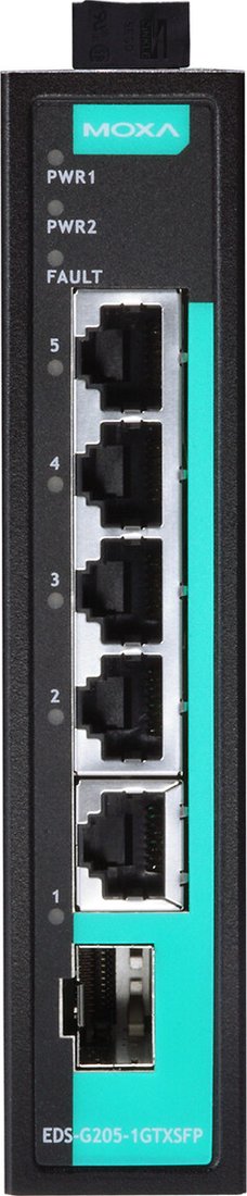 

Неуправляемый коммутатор Moxa EDS-G205-1GTXSFP