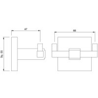 Крючок для ванны Jaquar AKP-GRF-35761P