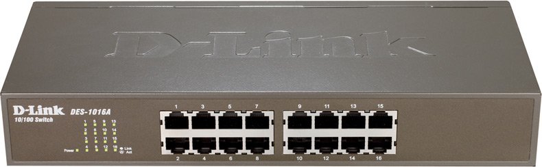 Неуправляемый коммутатор D-Link DES-1016A