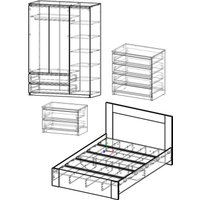 Комплект мебели для спальни Поставымебель Елена-2 в Солигорске