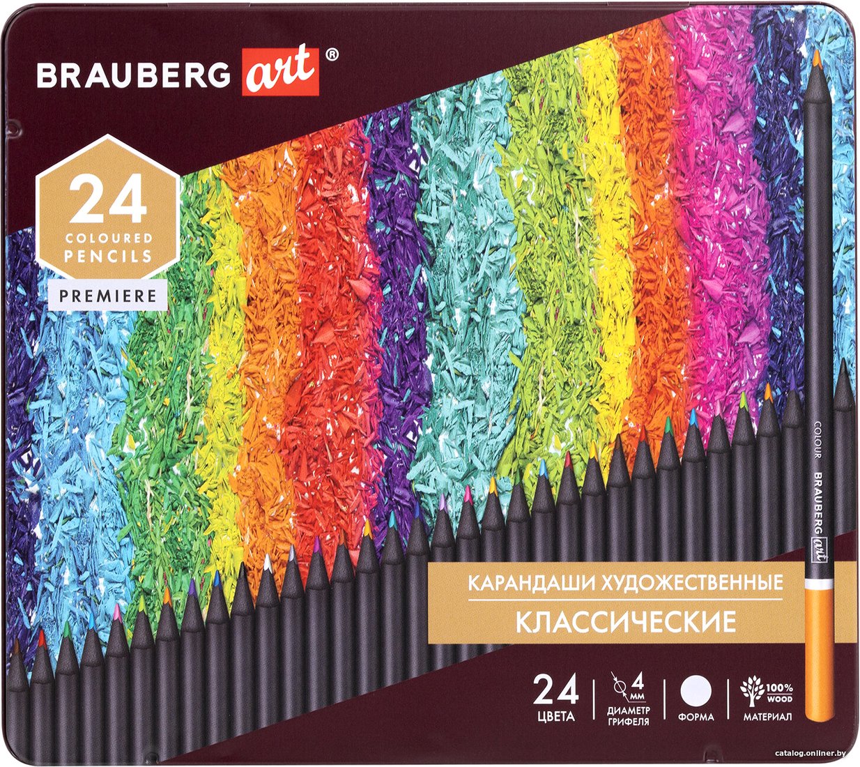 Набор цветных карандашей BRAUBERG Art Premiere 181541 (24 цвета)