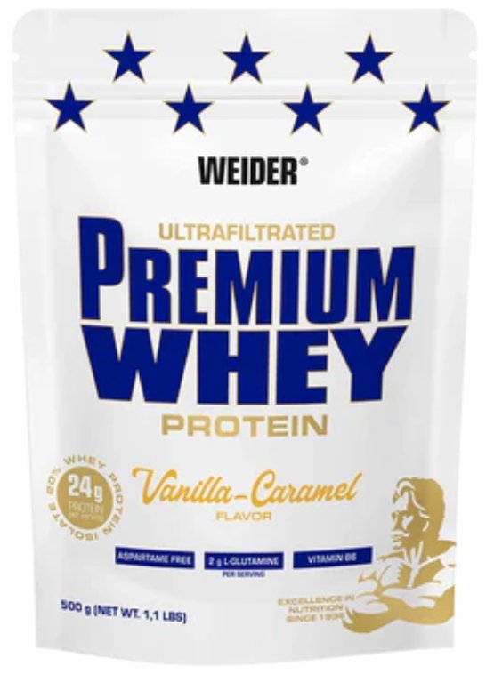

Протеин сывороточный (изолят) Weider Premium Whey (ваниль/карамель, 500 г)