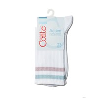 Носки Conte Elegant Active с полосками 19С-65СП (р. 38-39, белый-светло-розовый 157)