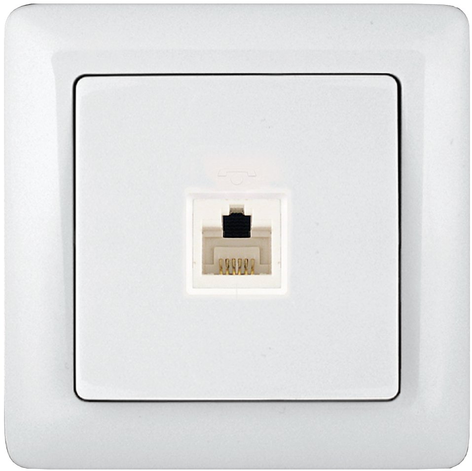 

Розетка телефонная Schneider Electric Хит RT-4S3-B