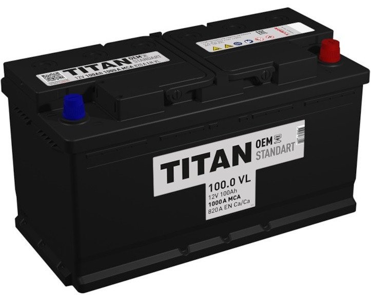 Автомобильный аккумулятор Titan Standart R+ (100 А·ч)
