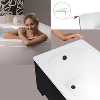 Ванна Lauter Sophia 160х70 21205160 (с каркасом, черным подголовником)