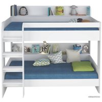 Двухъярусная кровать Polini Kids Simple 5000 (белый)