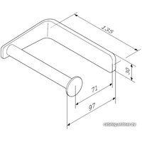 Держатель для туалетной бумаги AM.PM Inspire 2.0 A50A34100