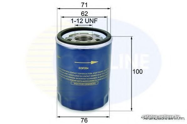 Масляный фильтр Comline EOF204