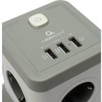 Сетевой фильтр Cablexpert TWR-4-U3-W-2