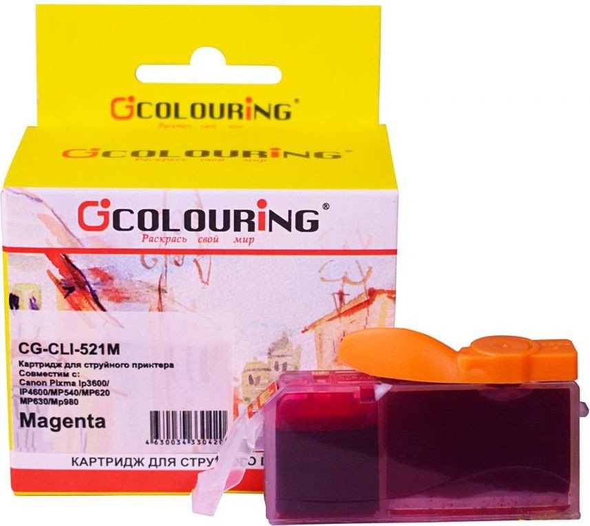 

Картридж Colouring CG-CLI-521M (аналог Canon CLI-521M)