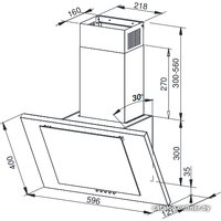 Кухонная вытяжка Weissgauff Gamma 60 PB OW LED