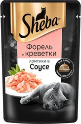 Ломтики в соусе. Форель и креветки 75 г