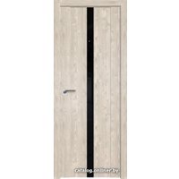 Межкомнатная дверь ProfilDoors 2.04XN L 50x200 (каштан светлый, стекло lacobel черный лак)