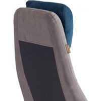 Офисное кресло TetChair Aviator флок/ткань (синий/серый/серый)