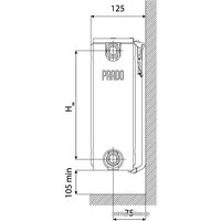 Стальной панельный радиатор Prado Universal тип 22 500x900