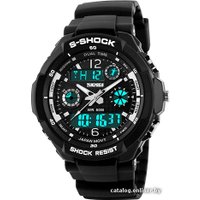 Наручные часы Skmei S-Shock 0931 (черный/белый)