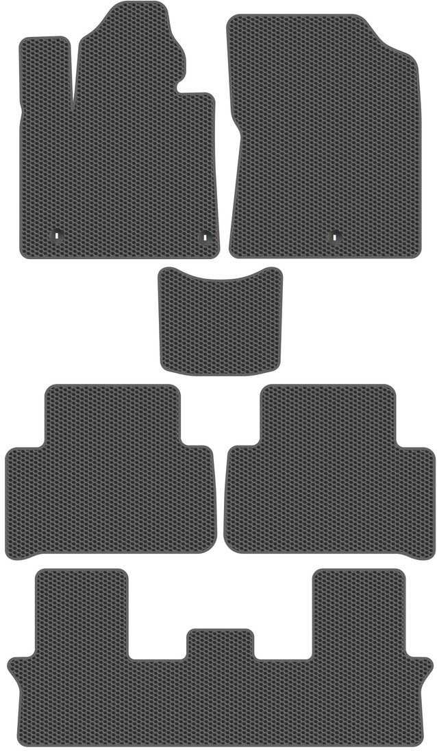 

Комплект ковриков для авто Alicosta Kia Sorento IV (suv 7 мест / MQ4) 2020 - Н.В. +3 ряд (серый)