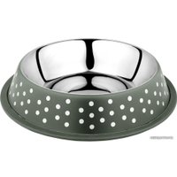 Миска Duvo Plus Деко 13836/DV (зеленый в белый горох)