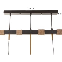 Подвесная люстра BayerLux Чертеж 10777199 (черный)