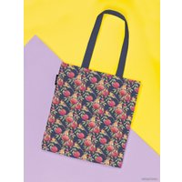 Сумка шоппер JoyArty Гранатовый орнамент ткань под лен bsh_57825