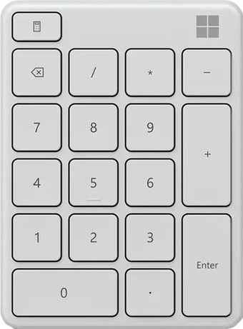 Цифровой блок Microsoft Number Pad (белый)