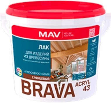 

Лак Brava ВД-АК-1043 3 л (глянцевый)