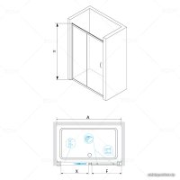 Душевая дверь RGW PA-016 350801613-21 130 (хром/матовое-сатинат стекло)