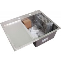 Кухонная мойка Wisent WS-36550-R/GER013 (с сифоном, дозатором и коландером)