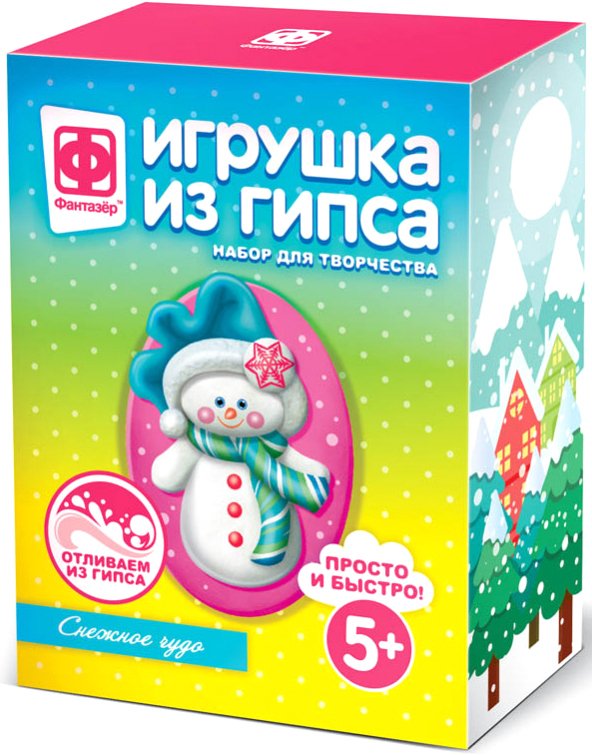 

Набор для создания поделок/игрушек Фантазер Игрушка из гипса Снежное чудо FN-707135