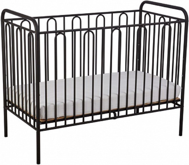 

Классическая детская кроватка Polini Kids Vintage 110 (черный матовый)