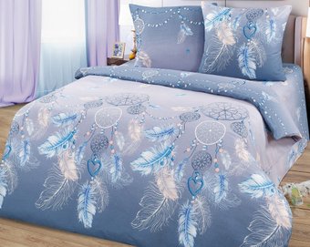 Евро комплект постельного белья Milanika Ловец снов Евро (бязь)