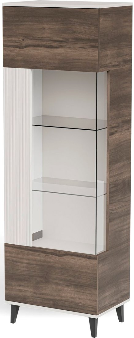 

Шкаф-витрина Halmar Random 2 W-1 (кашемир/орех/черный)