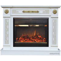 Каминокомплект Smolcom Bristol Bar c Moonblaze Deluxe-S BR LT (белый дуб)