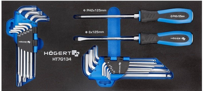 

Набор ключей Hoegert Technik HT7G134 (20 предметов)