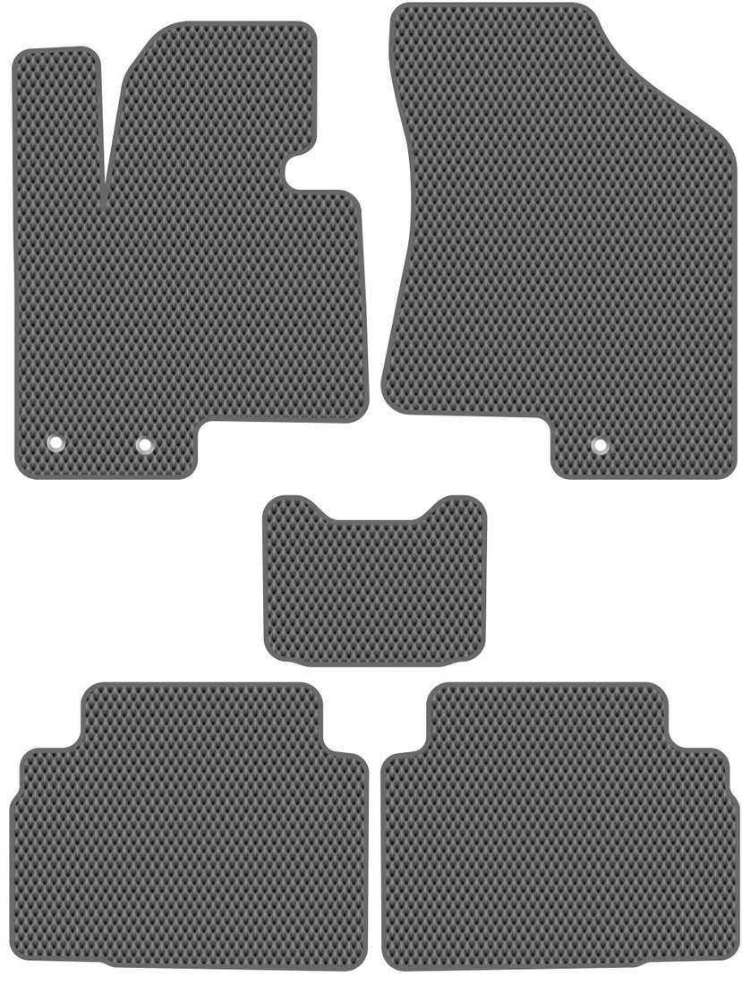 

Комплект ковриков для авто Alicosta Hyundai ix35 I (suv / LM) 2010 - 2015 (серый, ромб)