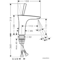 Смеситель Hansgrohe PuraVida 15074400