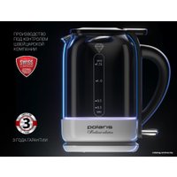 Электрический чайник Polaris PWK 1753CGL (черный/белый)