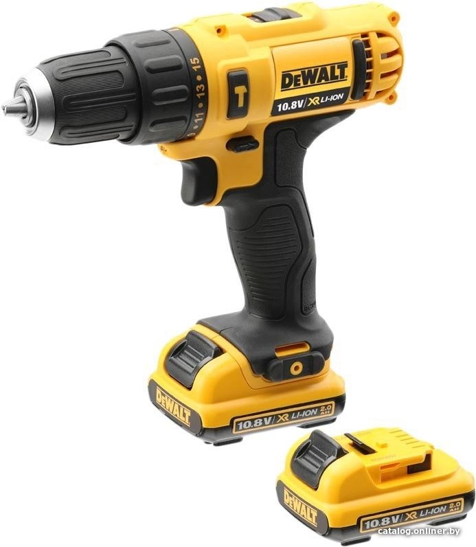 Ударная дрель-шуруповерт DeWalt DCD716D2 (с 2-мя АКБ 2 Ah)