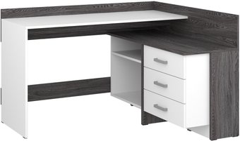 Стол Премиум Персона-2 (ясень анкор темный/белый)