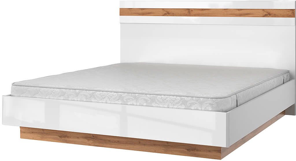 Кровать Anrex Taurus 180В с подъемником 180x200 (дуб вотан/белый)