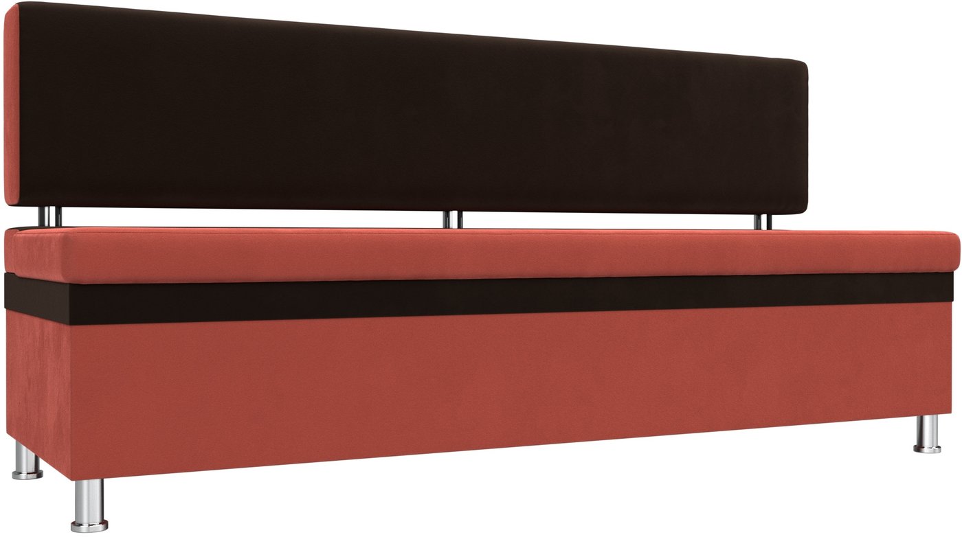 

Диван Лига диванов Стайл 111634 (микровельвет коралловый/коричневый)