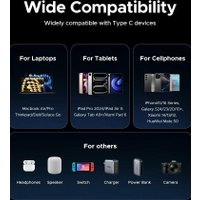 Кабель Ugreen L703 Thunderbolt - Thunderbolt 45996 (1 м, черный)