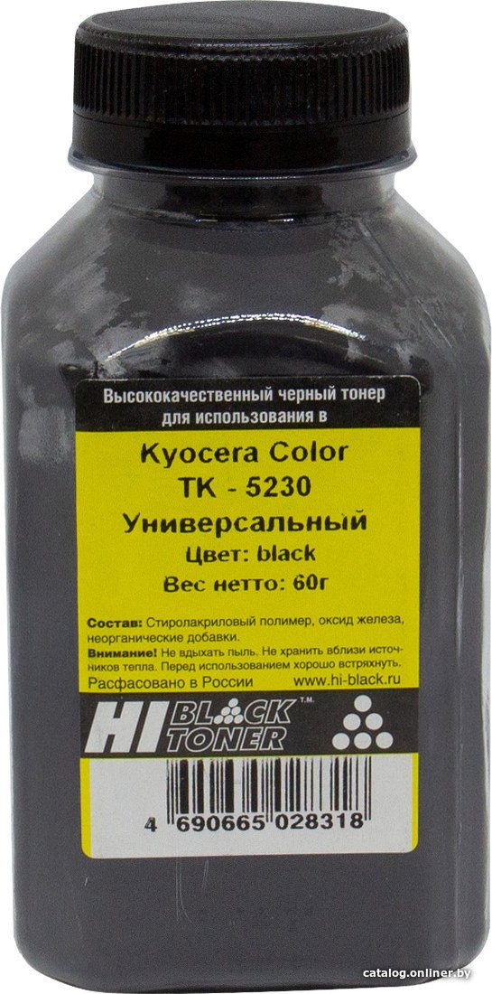 Тонер Hi-Black для Kyocera Color TK-5230K (черный) 60 г